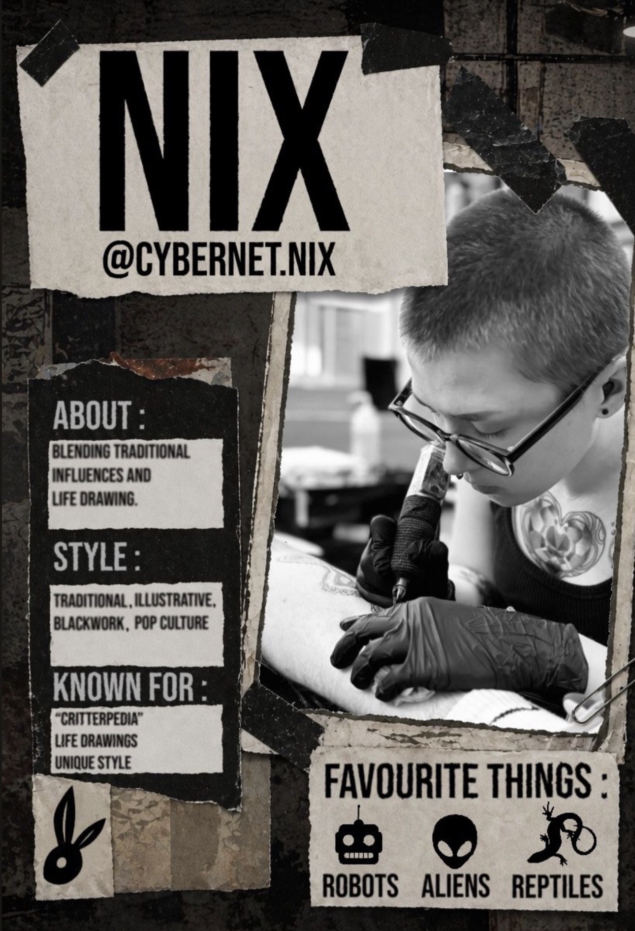 Nix profile card
