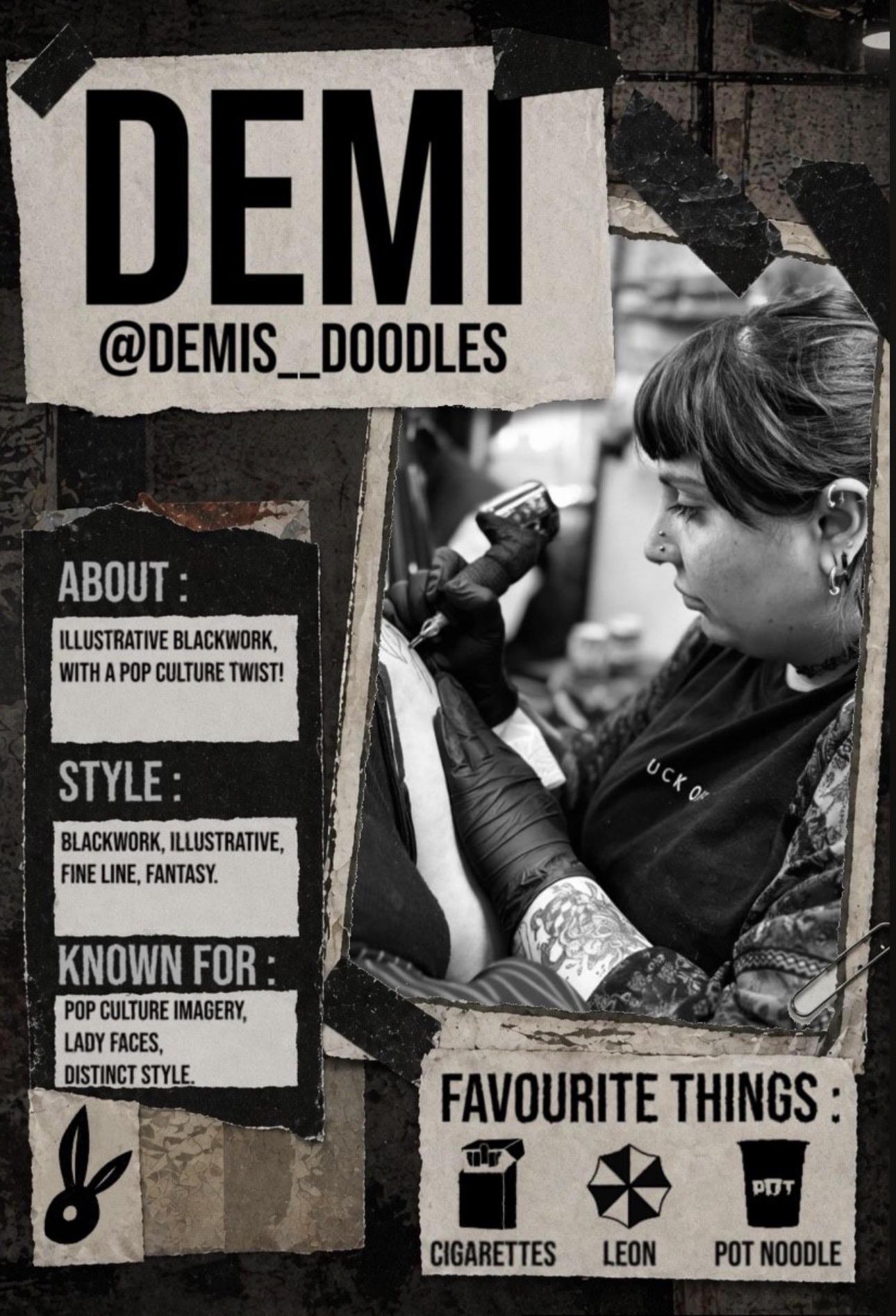 Demi profile card